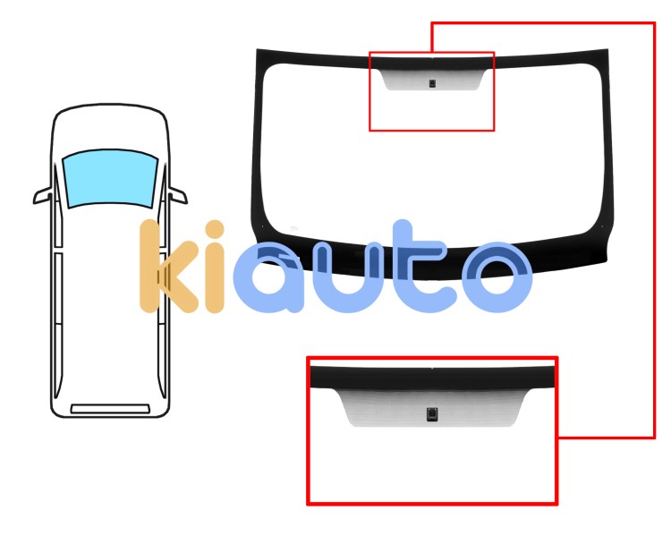 Parabrisas renault trafic 2007-2014 delantero / reflectante / con base espejo a 10 cm del borde Eurocode 7252ACCV