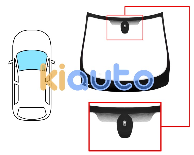 Parabrisas renault zoe 2012-2019 delantero / verde / con base espejo Eurocode 7291AGSV