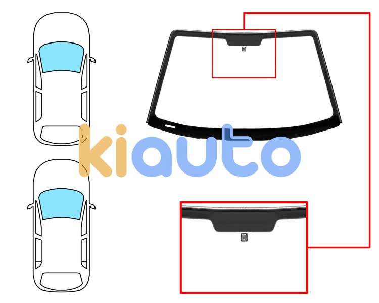 Parabrisas rover 200 1995-1999 3/5 puertas / delantero / verde / con base espejo / molduras premontadas Eurocode 7027AGNVZ