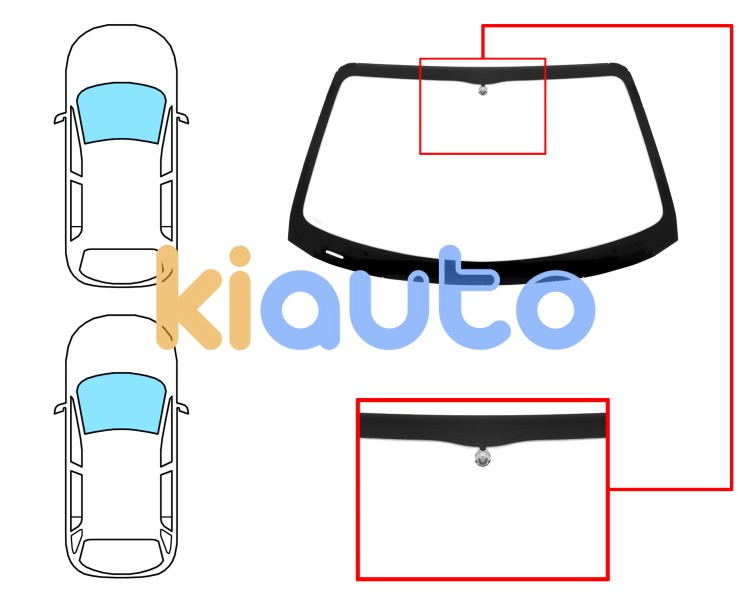 Parabrisas rover 75 1999-2005 4 puertas / familiar / delantero / verde / con base espejo Eurocode 7035AGNV