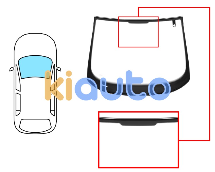 Parabrisas seat altea 2009-2015 delantero / verde / con sensor / molduras premontadas Eurocode 7612AGSMVZ1B