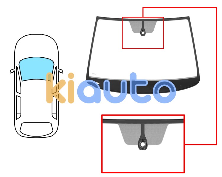 Parabrisas seat arona 2019-2021 delantero / verde / con sensor / molduras premontadas / altura 930mm Eurocode 7622AGAMVZ6Z