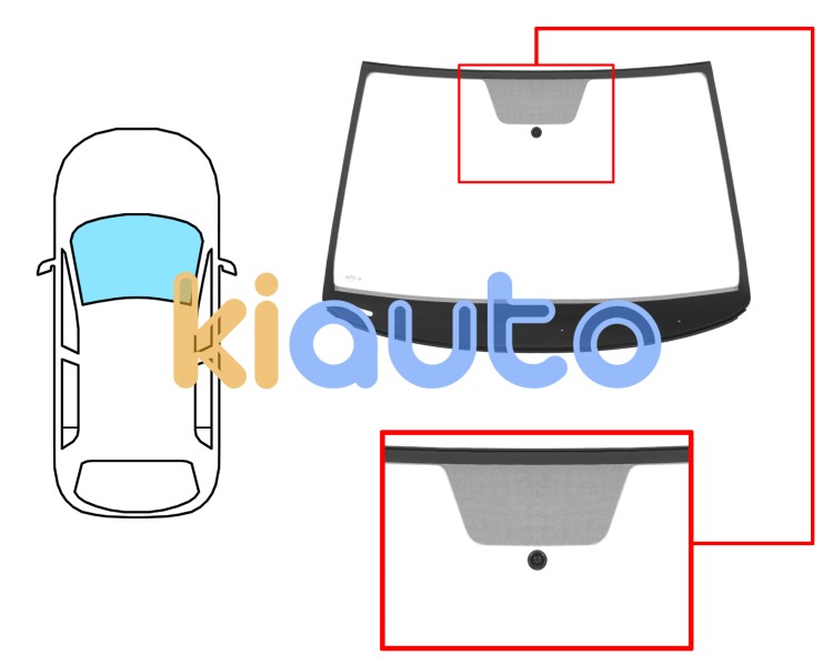 Parabrisas seat arona 2021-> delantero / verde / con base espejo / molduras premontadas / altura 930mm Eurocode 7622AGAVZ6Z