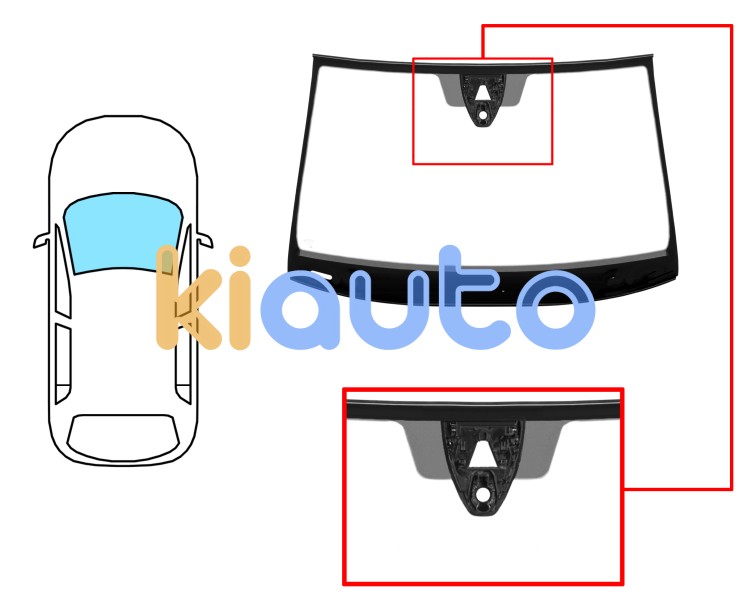 Parabrisas seat ateca 2016-2020 delantero / verde / acustico / con sensor / con soporte camara / molduras premontadas Eurocode 7620AGACMVZ1C