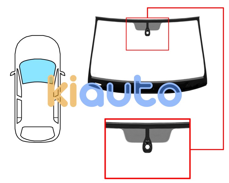 Parabrisas seat ateca 2020-> delantero / verde / acustico / con sensor / molduras premontadas Eurocode 7620AGAMVZ1C