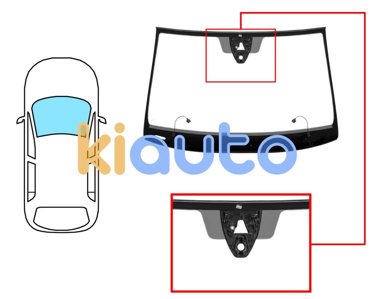Parabrisas seat ateca 2020-> delantero / verde / acustico / termico / con sensor / con soporte camara / molduras premontadas Eurocode 7620AGACHMVZ1C