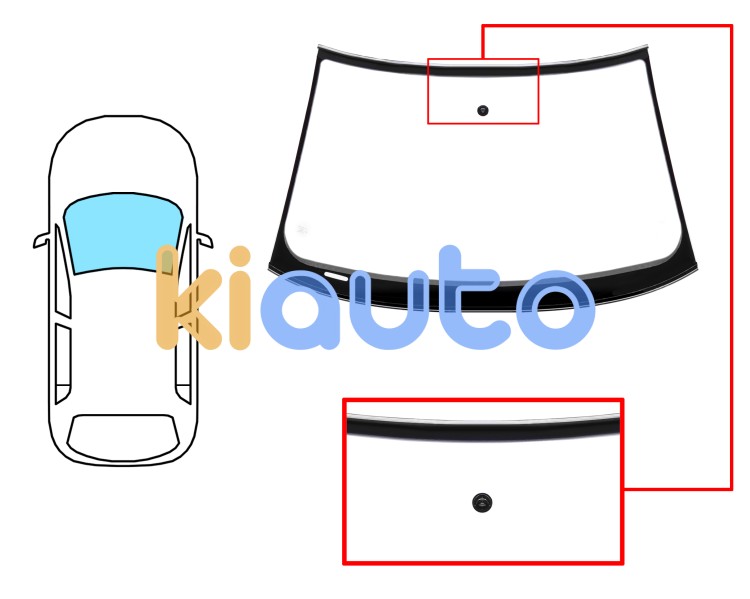 Parabrisas seat exeo 2009-2013 4 puertas / familiar / delantero / verde / con base espejo / molduras premontadas Eurocode 8572AGSVW1B