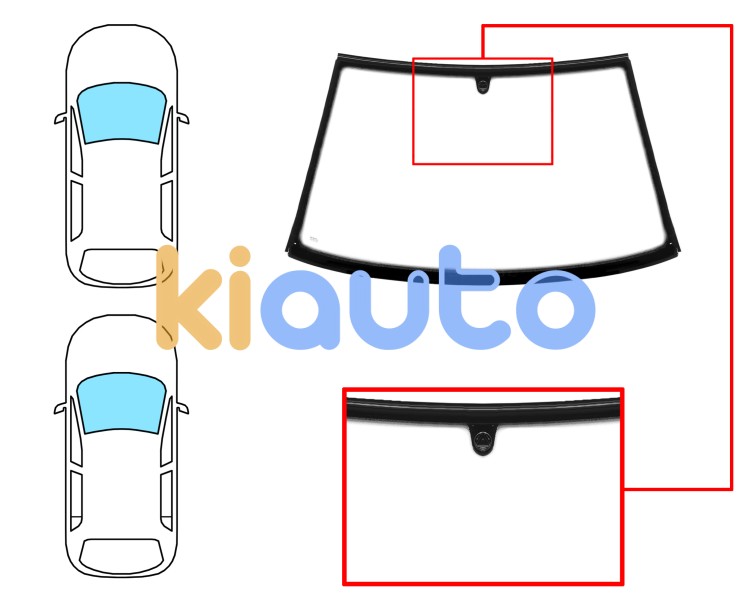 Parabrisas seat ibiza 1993-1997 3/5 puertas / delantero / incoloro / con base espejo / moldura premontada Eurocode 7604ACLZ