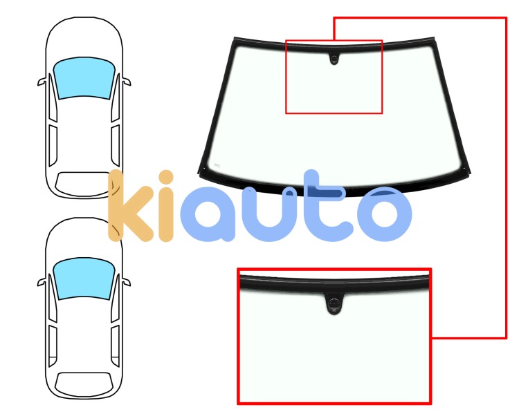 Parabrisas seat ibiza 1993-1997 3/5 puertas / delantero / verde / con base espejo / moldura premontada Eurocode 7604AGNZ
