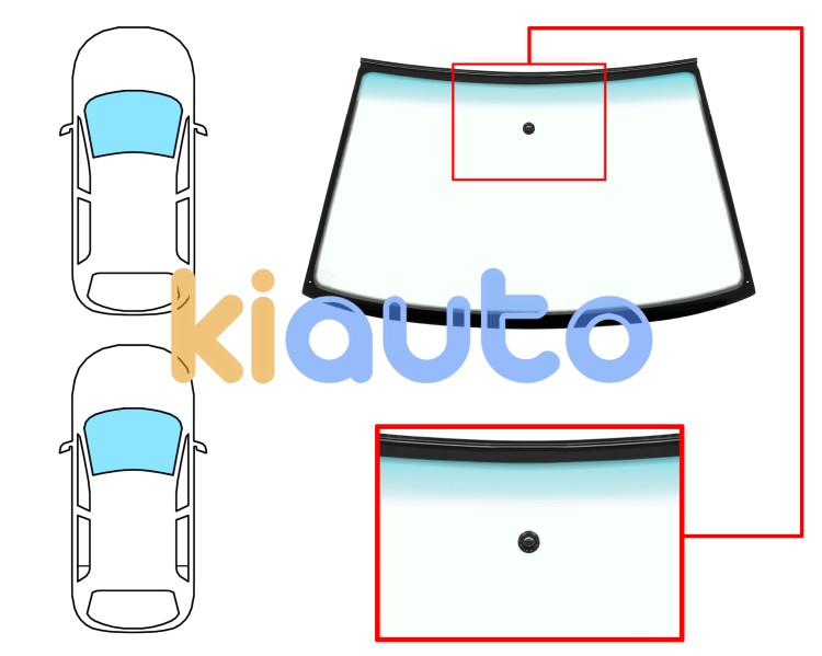 Parabrisas seat ibiza 1997-1999 3/5 puertas / delantero / verde banda verde / con base espejo / molduras premontadas Eurocode 7604AGNGNZ1J