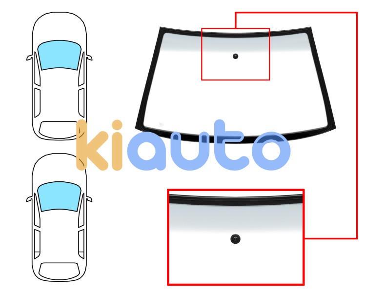 Parabrisas seat ibiza 1999-2002 3/5 puertas / delantero / verde banda gris / con base espejo / molduras premontadas Eurocode 7609AGNGYZ