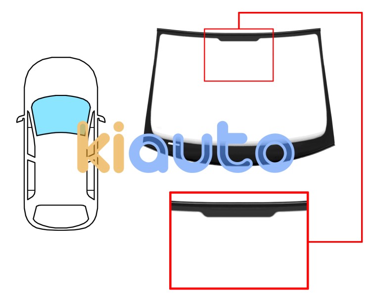 Parabrisas seat leon 2009-2012 delantero / verde / molduras premontadas Eurocode 7613AGSVZ