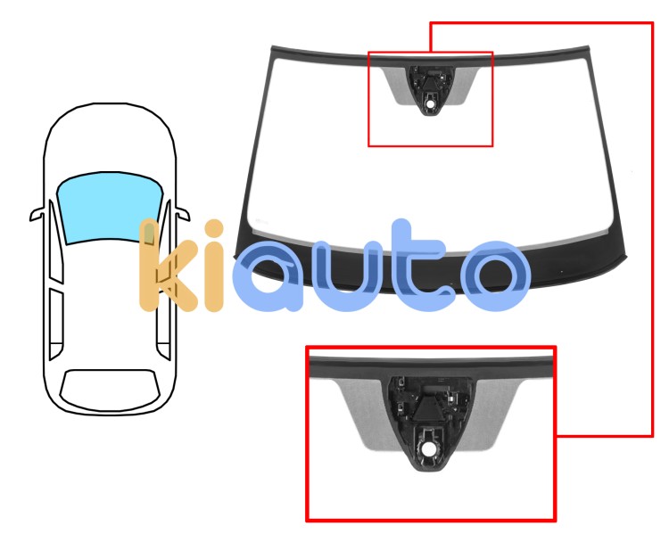 Parabrisas seat leon 2020-> 5 puertas / familiar / delantero / verde / acustico / con sensor / molduras premontadas Eurocode 7624AGAIMVZ1D