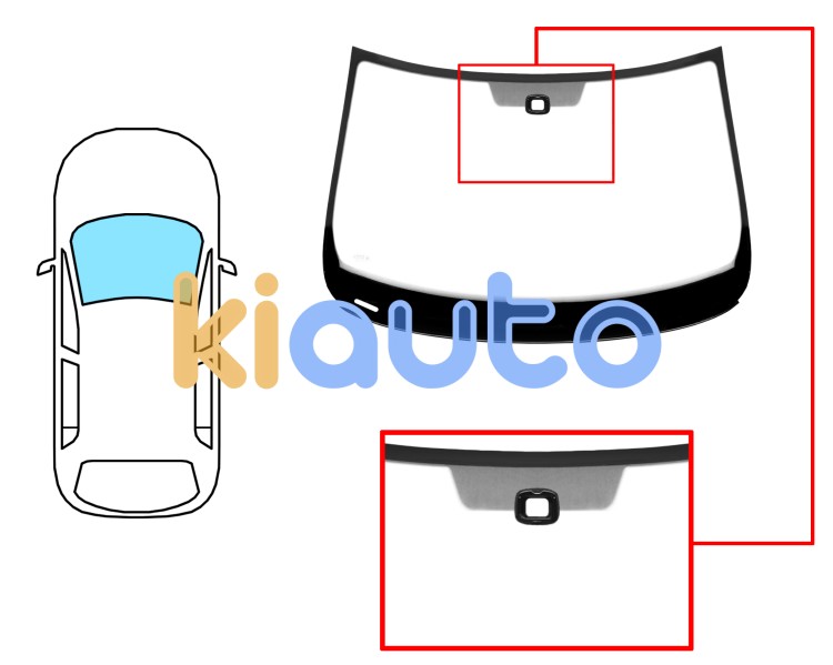 Parabrisas seat toledo 2012-2019 delantero / verde / con sensor / molduras premontadas Eurocode 7618AGSMVW1B