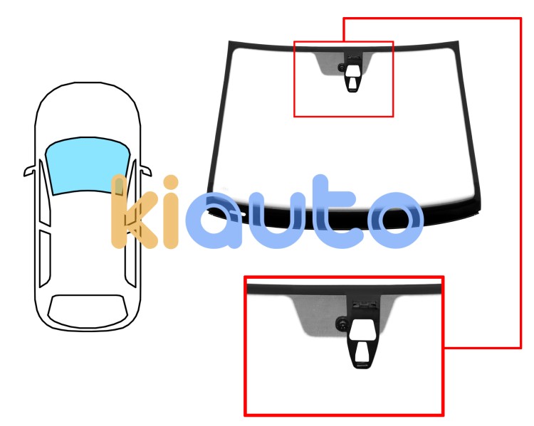 Parabrisas skoda citigo 2012-2019 3/5 puertas / delantero / verde / con base espejo / con soporte camara / molduras premontadas Eurocode 7617AGSCVZ1P
