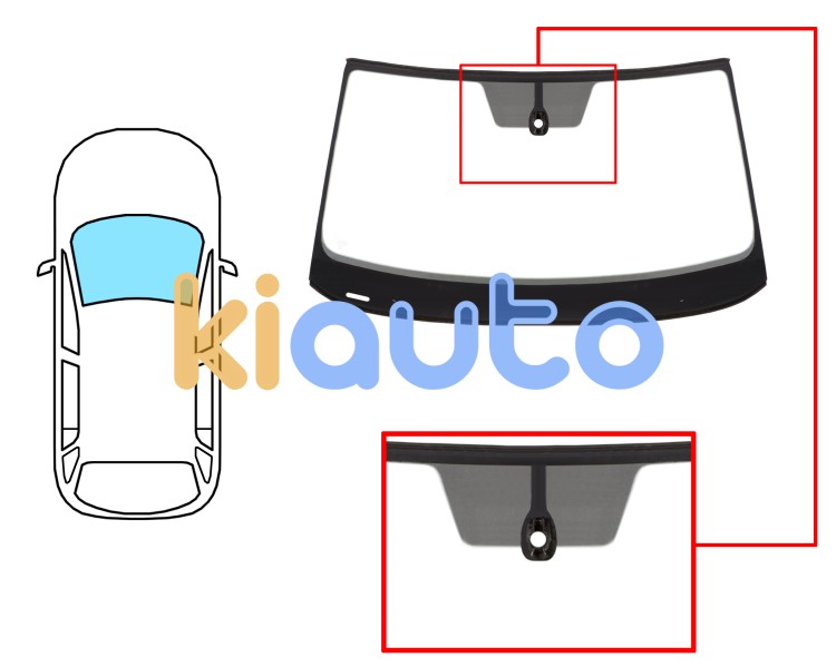 Parabrisas skoda kodiaq 2021-2024 delantero / verde / acustico / con sensor / molduras premontadas Eurocode 7820AGAMVZ1C