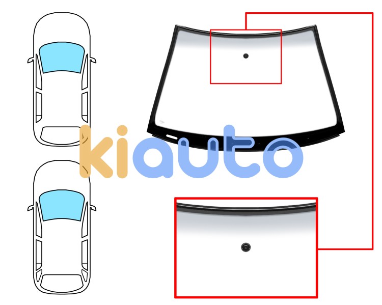 Parabrisas skoda octavia 1997-2000 5 puertas / familiar / delantero / verde banda gris / con base espejo / molduras premontadas Eurocode 7807AGNGYVW1K