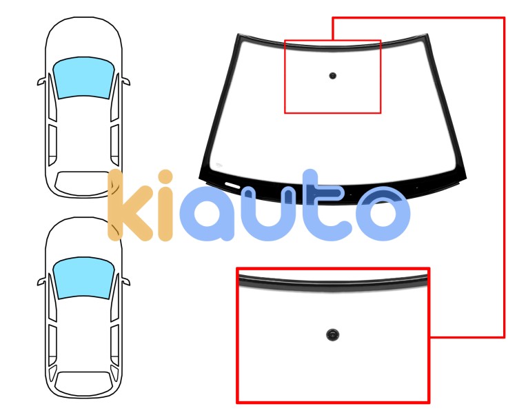 Parabrisas skoda octavia 2000-2004 5 puertas / familiar / delantero / verde / con base espejo / molduras premontadas Eurocode 7807AGNVW1K
