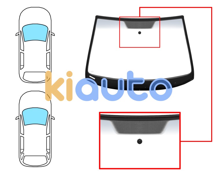 Parabrisas skoda octavia 2004-2009 5 puertas / familiar / delantero / verde banda gris / con base espejo / molduras premontadas Eurocode 7810AGSGYVZ