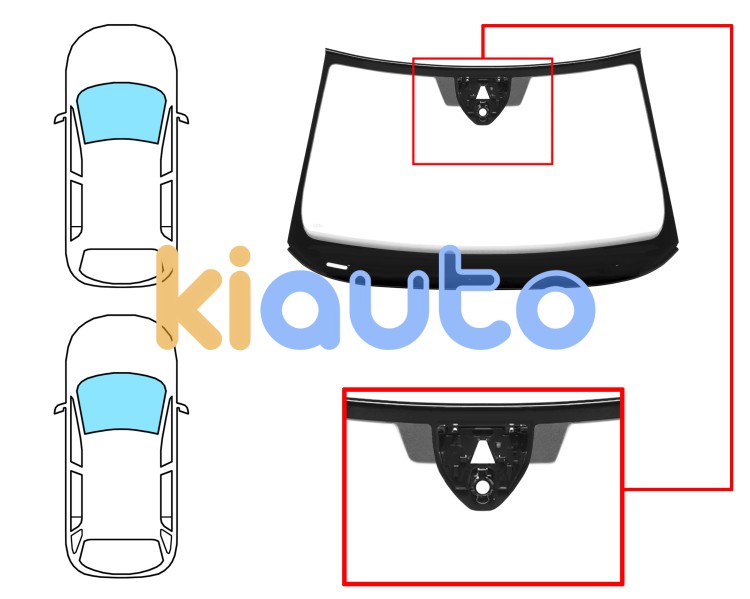 Parabrisas skoda superb 2015-2019 4 puertas / familiar / delantero / verde / acustico / con sensor / con soporte camara / molduras premontadas Eurocode 7819AGACMVZ