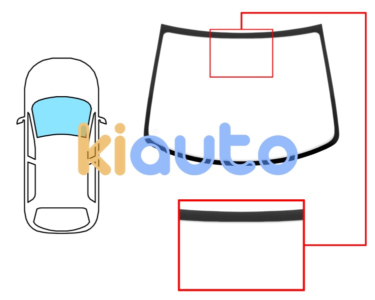 Parabrisas smart fortwo 1998-2002 coupe / cabrio / delantero / verde Eurocode 5350AGS