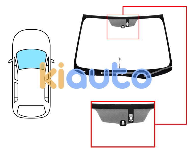 Parabrisas subaru forester 2013-2016 delantero / verde / termico / con base espejo / con sensor Eurocode 7941AGNHMV