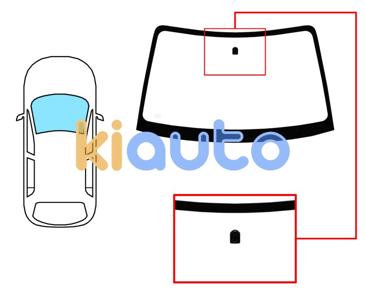 Parabrisas subaru impreza 2005-2007 familiar / delantero / verde / con base espejo Eurocode 7927AGN