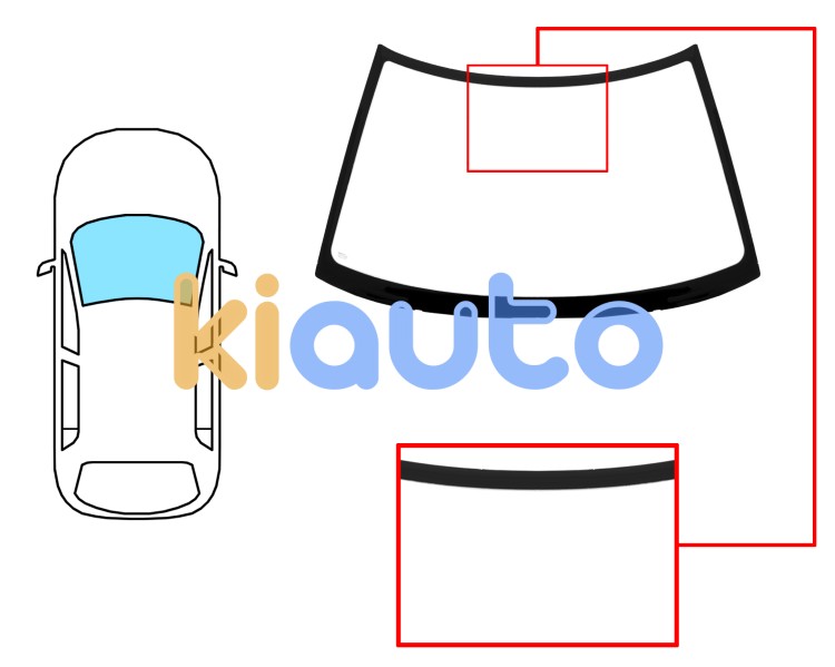 Parabrisas subaru legacy 1989-1994 4 puertas / familiar / delantero / azul Eurocode 7912ABL