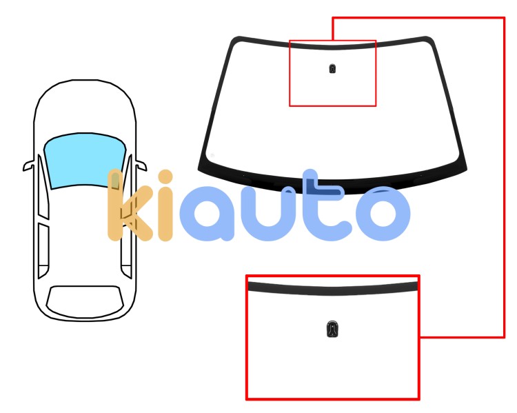 Parabrisas subaru legacy 1998-2003 4 puertas / familiar / delantero / verde / con base espejo Eurocode 7925AGN