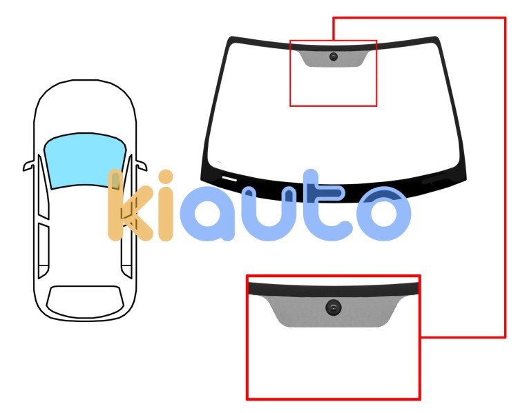 Parabrisas subaru outback 2003-2010 delantero / verde / con base espejo Eurocode 7929AGNV