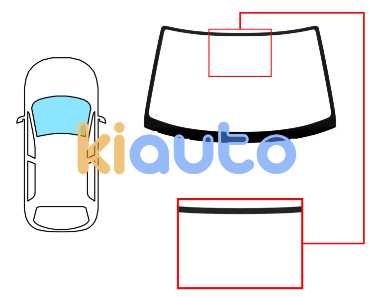 Parabrisas suzuki alto 1994-2002 3/5 puertas / delantero / verde / con base espejo Eurocode 8013AGN