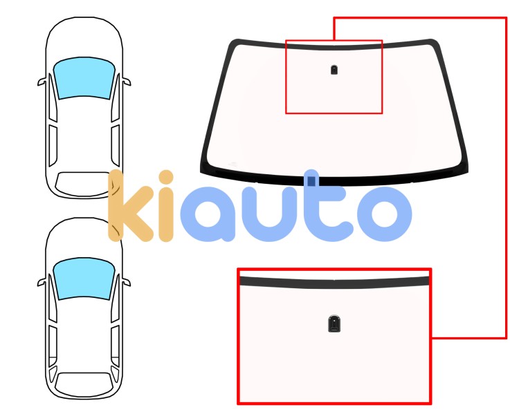 Parabrisas suzuki grand vitara 1998-2001 3/5 puertas / delantero / bronce / con base espejo Eurocode 8020ABZ