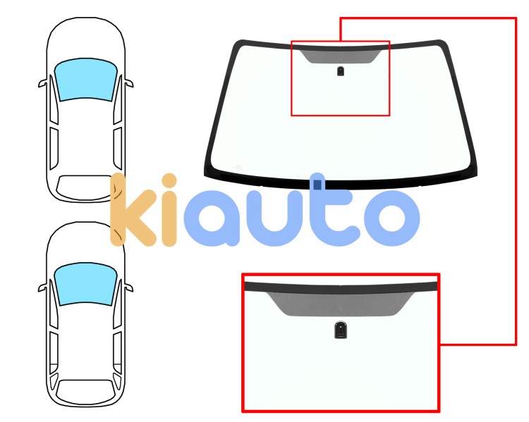 Parabrisas suzuki grand vitara 1998-2001 3/5 puertas / delantero / verde / con base espejo / serigrafiado Eurocode 8020ALG1B