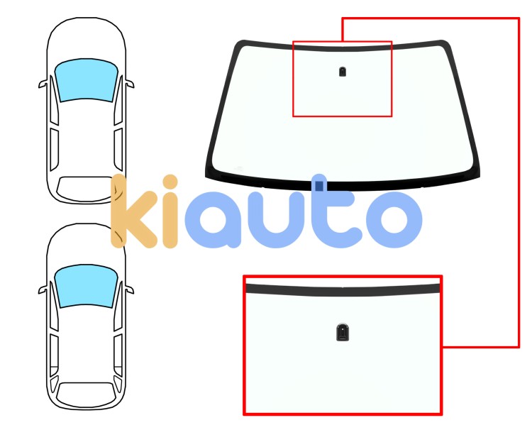 Parabrisas suzuki grand vitara 1998-2001 3/5 puertas / delantero / verde / con base espejo / sin serigrafia Eurocode 8020AGN
