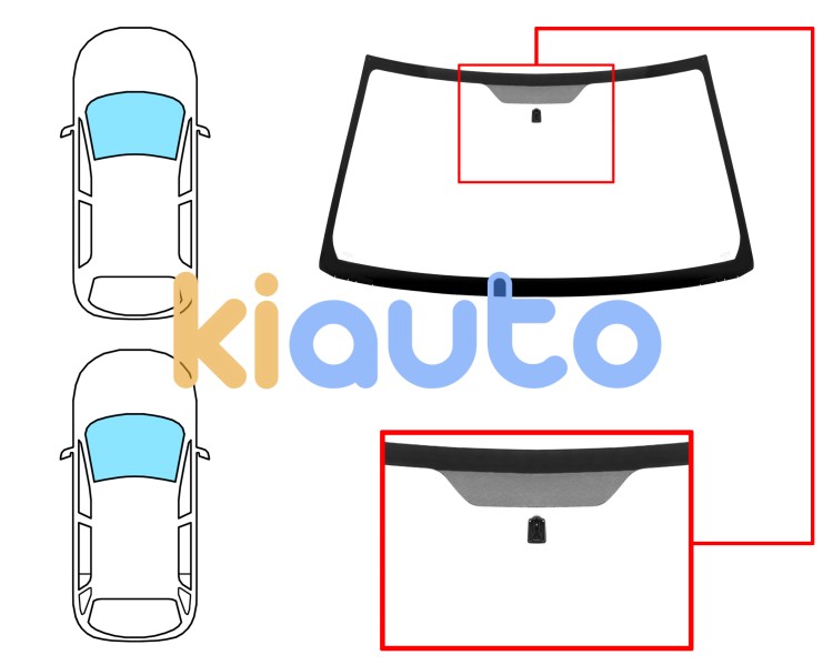 Parabrisas suzuki grand vitara 2008-2013 3/5 puertas / delantero / verde / con base espejo Eurocode 8032AGN
