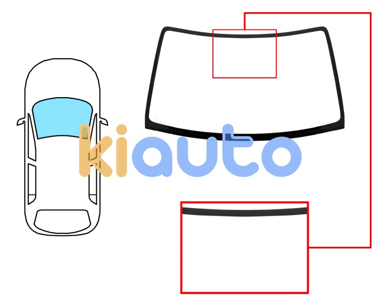 Parabrisas suzuki ignis 2003-2009 delantero / verde Eurocode 8030AGN
