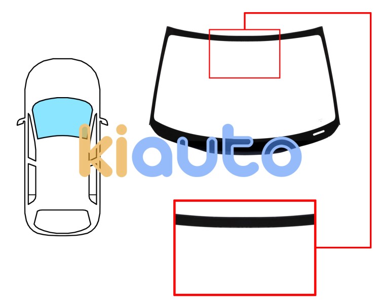 Parabrisas suzuki ignis 2016-2020 delantero / verde / moldura premontada Eurocode 8043AGNVW
