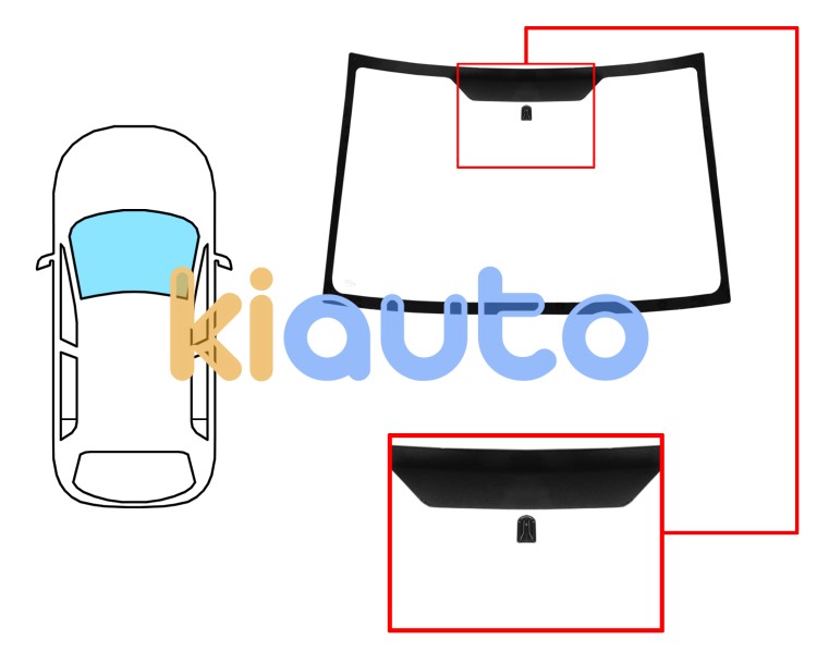Parabrisas suzuki liana 2001-2007 delantero / verde / con base espejo Eurocode 8028AGN1B