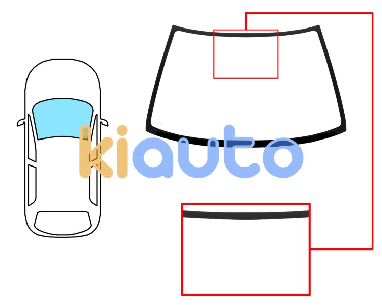 Parabrisas suzuki swift 2000-2005 3 puertas / delantero / azul Eurocode 8011ABL