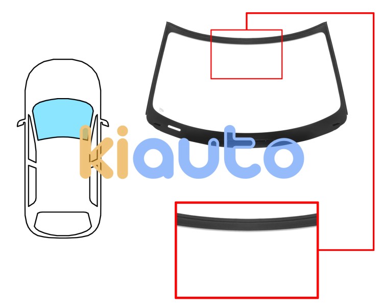 Parabrisas suzuki swift 2017-2024 delantero / verde / molduras premontadas Eurocode 8044AGNVW