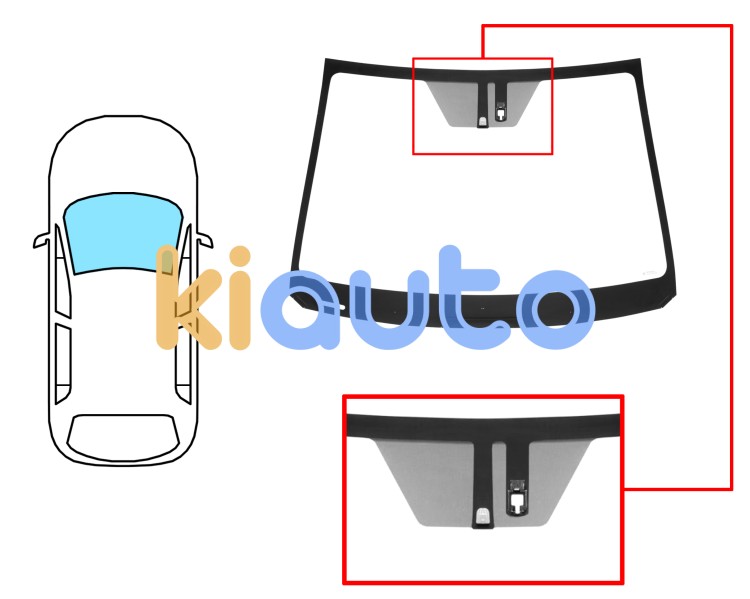 Parabrisas suzuki sx4 s-cross 2013-2016 delantero / con base espejo / verde / con sensor Eurocode 8039AGNMV