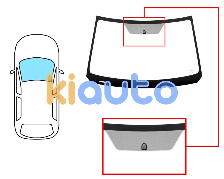 Parabrisas suzuki vitara 2015-2020 delantero / verde / acustico / con base espejo Eurocode 8041AGAV