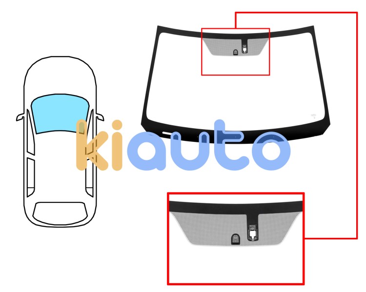 Parabrisas suzuki vitara 2020-2024 delantero / verde / acustico / con base espejo / con sensor Eurocode 8041AGAMV