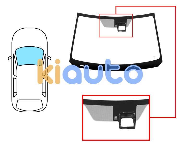 Parabrisas suzuki vitara 2020-2024 delantero / verde / acustico / con base espejo / con soporte camara Eurocode 8041AGACV