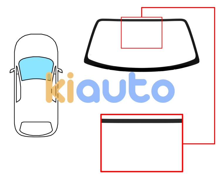 Parabrisas suzuki x-90 1995-2000 delantero / verde Eurocode 8017AGN