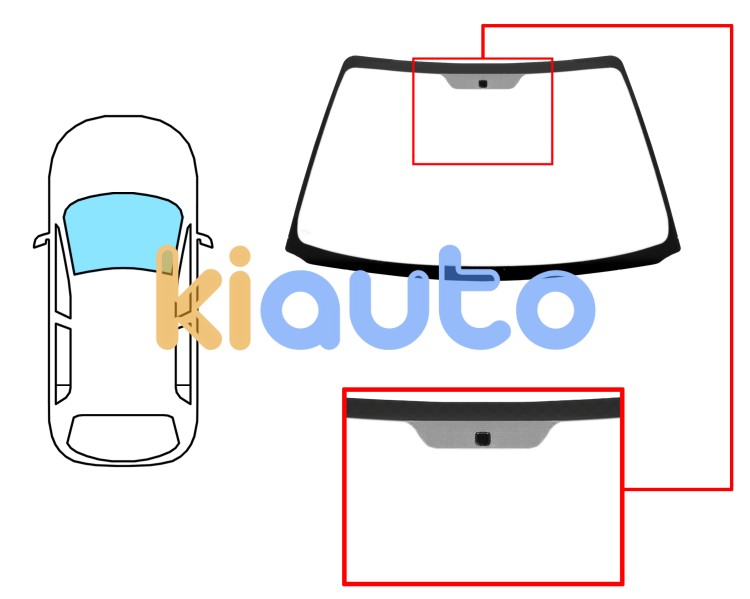 Parabrisas toyota avensis 2000-2003 4/5 puertas / familiar / delantero / verde / con base espejo Eurocode 8305AGN