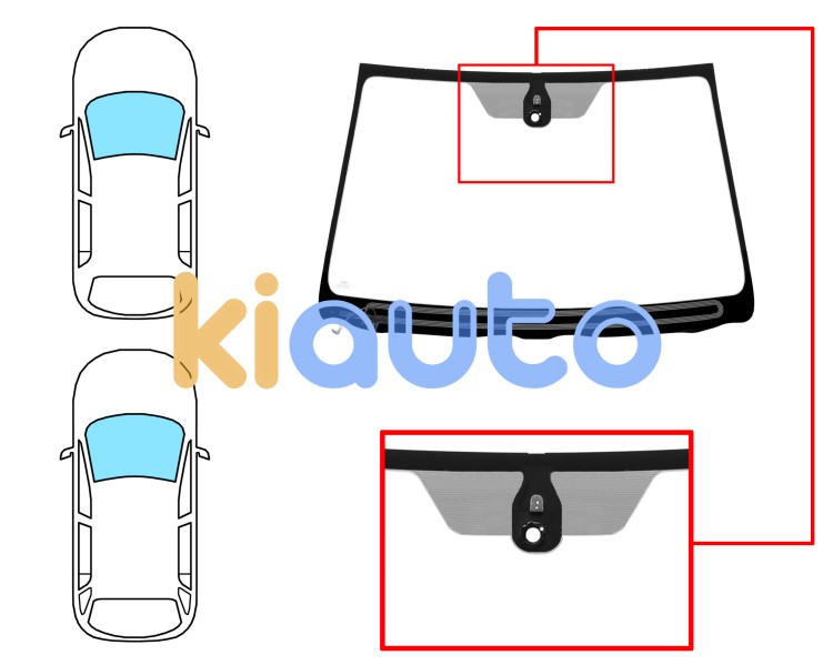 Parabrisas toyota avensis 2006-2008 4/5 puertas / familiar / delantero / verde / termico / con base espejo / con sensor modificado Eurocode 8346AGNHM6P