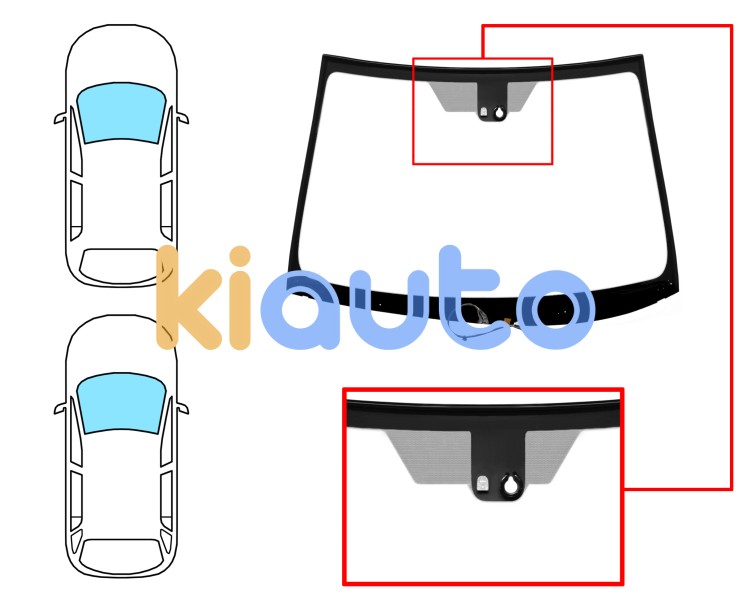 Parabrisas toyota avensis 2012-2015 4 puertas / familiar / delantero / verde / acustico / termico / con base espejo / con sensor / serigrafiado / molduras premontadas Eurocode 8379AGAHMZ1V