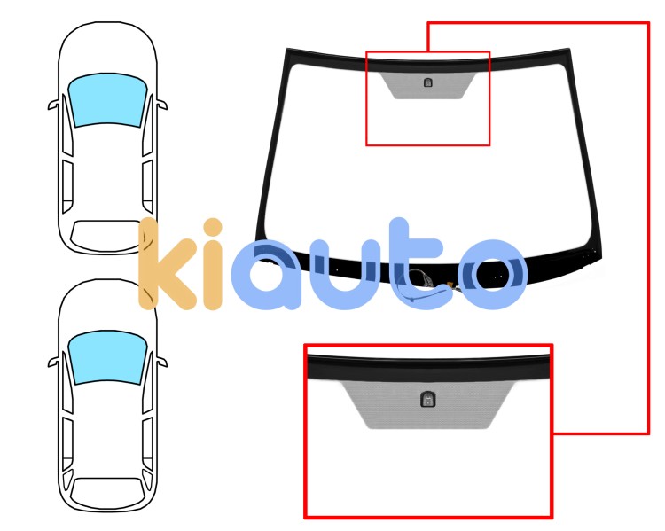 Parabrisas toyota avensis 2015-2018 4 puertas / familiar / delantero / verde / termico / con base espejo / molduras premontadas Eurocode 8379AGSHZ
