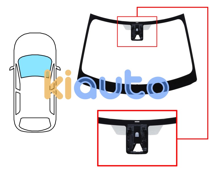 Parabrisas toyota aygo x 2022-2025 delantero / verde / con soporte camara Eurocode 8443AGSC